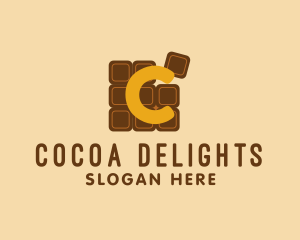 Chocolate Bar Puzzle  logo design
