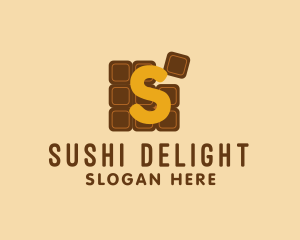 Chocolate Bar Puzzle  logo design