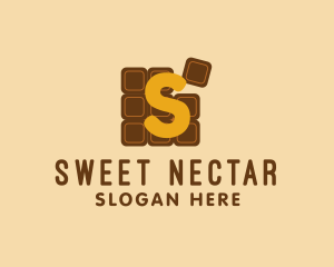 Chocolate Bar Puzzle  logo design