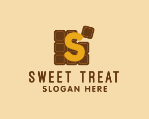 Chocolate Bar Puzzle  logo design