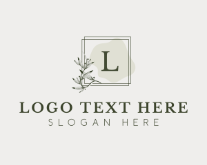 Salon - Elegant Leaf Fragrance logo design