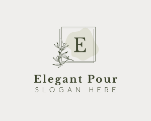 Elegant Leaf Fragrance logo design