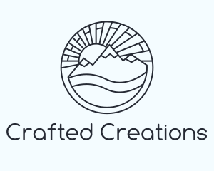 Custom - Mountain Landscape Valley logo design