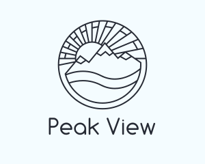 Mountain - Mountain Landscape Valley logo design