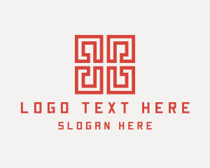 Home Decor - Modern Construction Business logo design