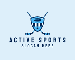 Sports - Ice Hockey Sports Crest logo design