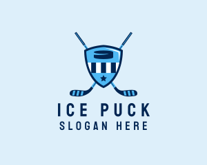 Ice Hockey Sports Crest logo design