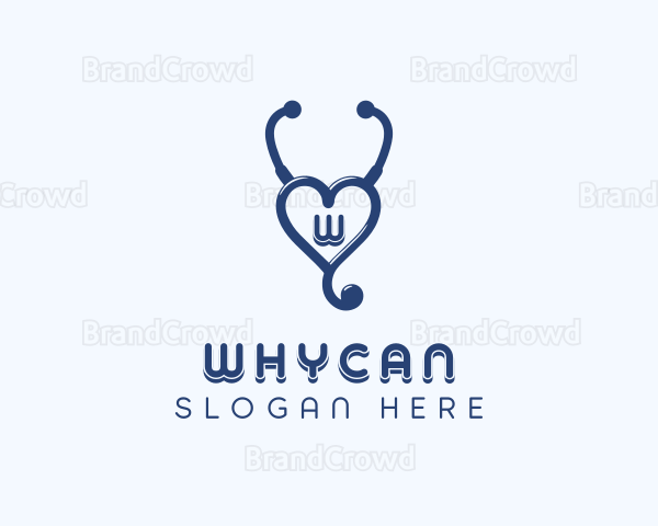 Stethoscope Medical Cardiology Logo