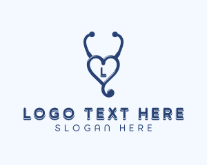 Medic - Stethoscope Medical Cardiology logo design