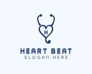 Stethoscope - Stethoscope Heart Cardiology logo design