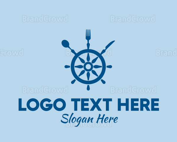 Ship Wheel Seafood Restaurant Logo