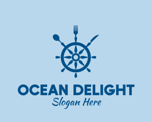 Ship Wheel Seafood Restaurant  logo design