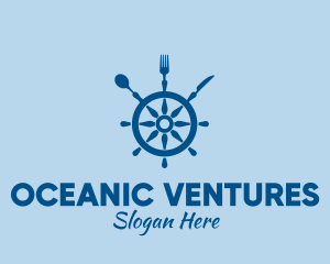 Ship Wheel Seafood Restaurant  logo design