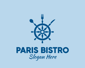 Ship Wheel Seafood Restaurant  logo design