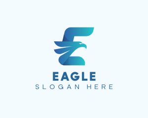 Eagle Phoenix Letter E logo design