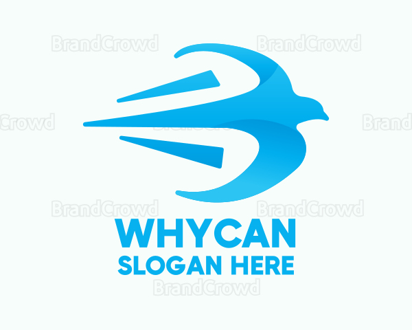 Fast Blue Bird Logo
