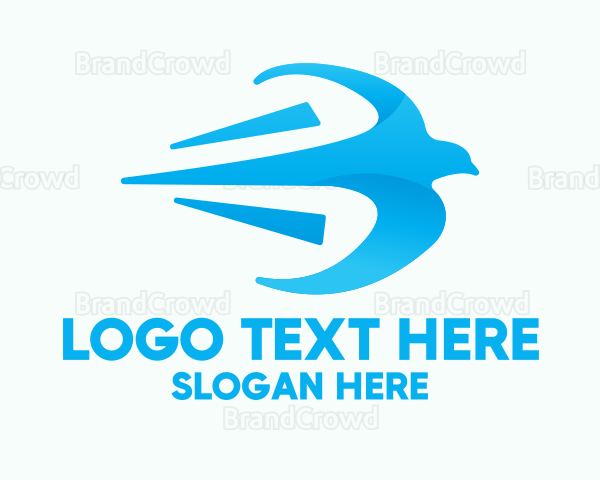 Fast Blue Bird Logo