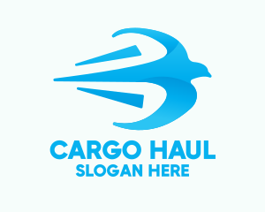 Fast Blue Bird logo design