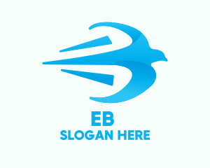 Fast Blue Bird logo design