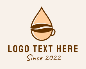 Drop - Coffee Cup Droplet logo design