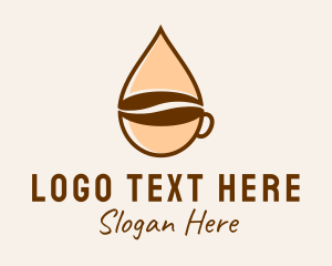Coffee Cup Droplet  Logo