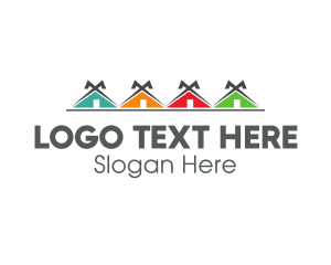 Townhouse - Tipi Tent Community logo design