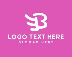 Girl - Beauty Wing Letter B logo design