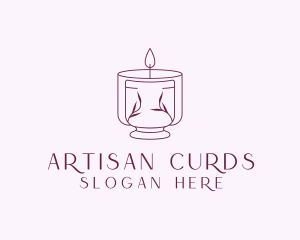 Candle Spa Wellness logo design