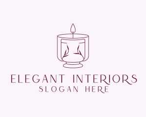 Candle Spa Wellness logo design