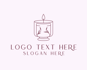 Souvenir - Candle Spa Wellness logo design