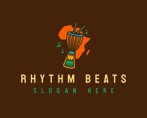 Djembe - African Djembe Drum logo design