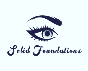 Cosmetic Surgery - Blue Eyelash Beautician logo design