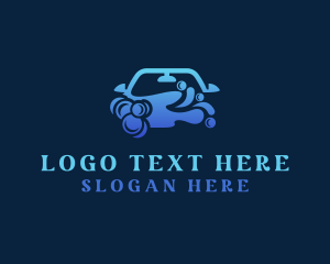 Auto - Clean Car Washing logo design