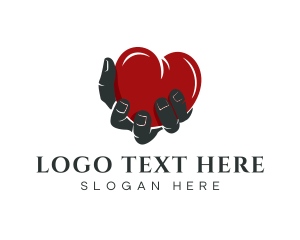 Valentine - Valentine Hand Heart logo design