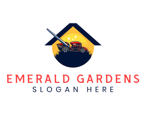 Garden Lawn Trimmer logo design