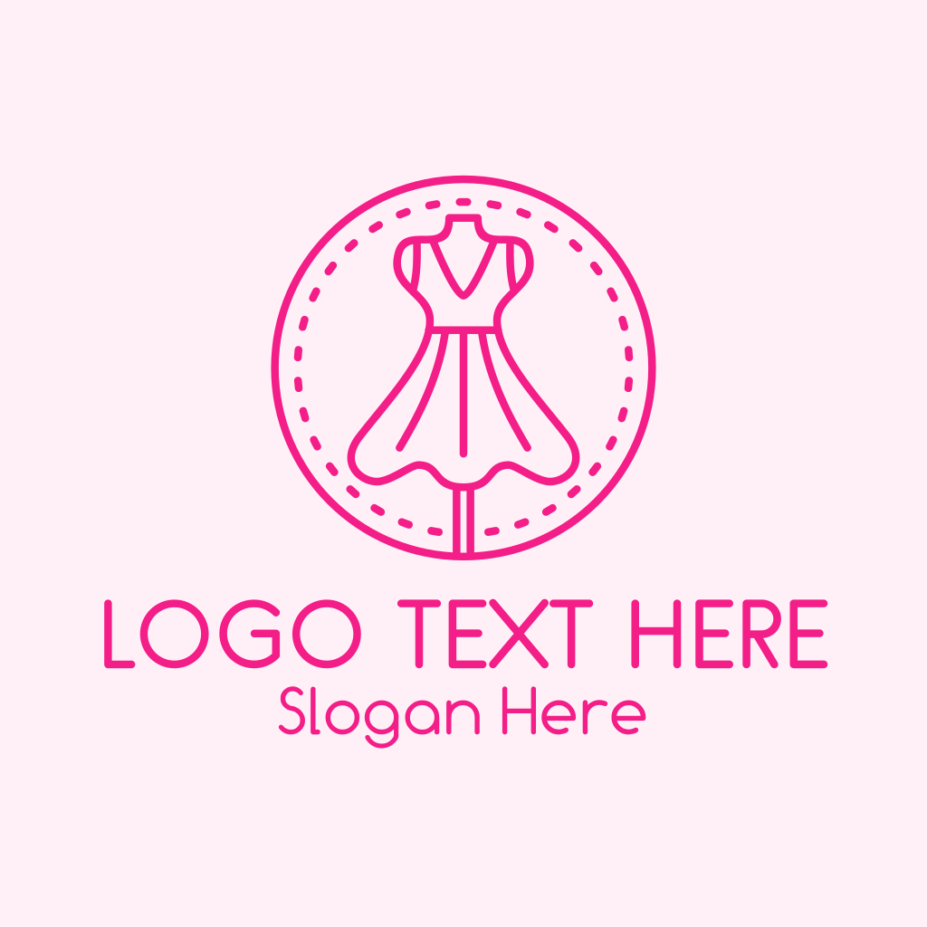 Pink Fashion Dress Boutique Logo | BrandCrowd Logo Maker