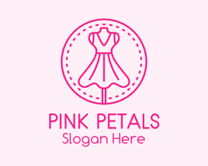 Pink Fashion Dress Boutique logo design