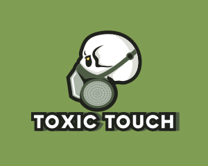 Toxic - Skull Gas Mask Gaming logo design