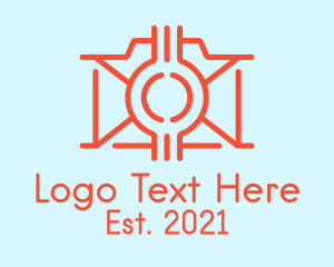 Blog - Futuristic Camera Technology logo design