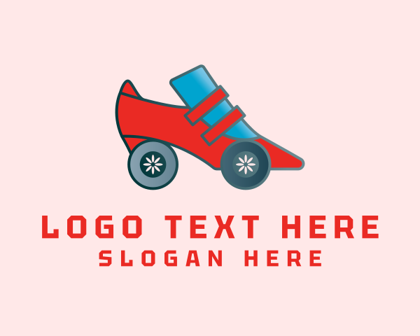 Transportation - High Heels Car logo design