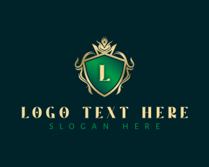 Regal - Crown Floral Crest logo design