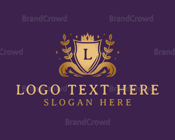 Luxury Crown Shield Logo