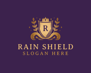 Luxury Crown Shield logo design