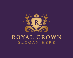 Luxury Crown Shield logo design