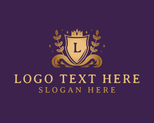 Regal - Luxury Crown Shield logo design