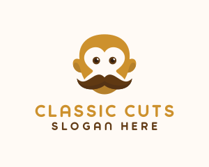 Old Mustache Barber logo design