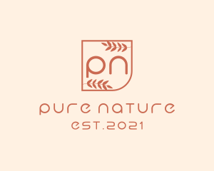 Organic Nature Leaf  logo design