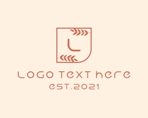 Letter - Organic Nature Leaf logo design
