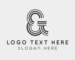 Calligraphy - Stylish Ampersand Type logo design