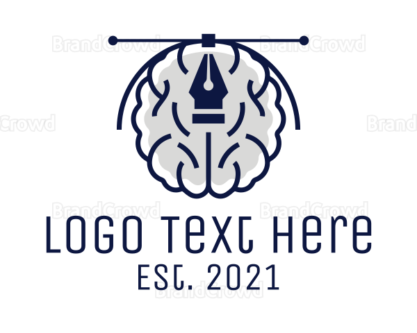 Creative Designer Brain Logo